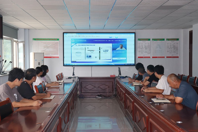 臨臨高速六標(biāo)組織收聽(tīng)收看工程建設(shè)質(zhì)量管理小組（QC小組）活動(dòng)專題公益講座