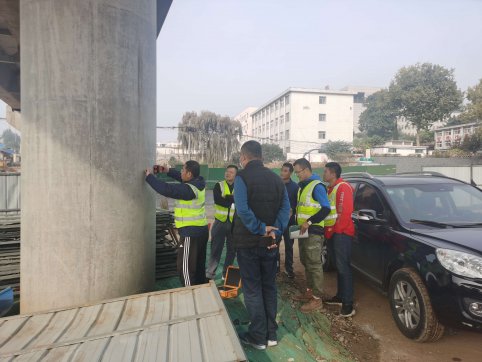 G341膠海線南崔路立交橋通過交工檢測