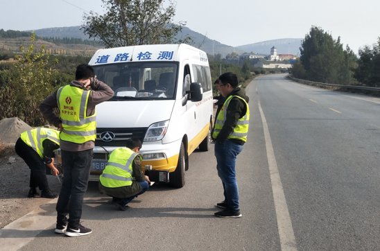 S236博沂線沂源魚臺(tái)至沂源沂水界段大中修工程順利通過竣工檢測