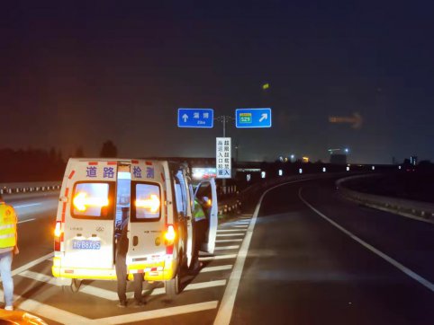 【抓作風 創(chuàng)效益】G309青蘭線改建工程完成竣工檢測